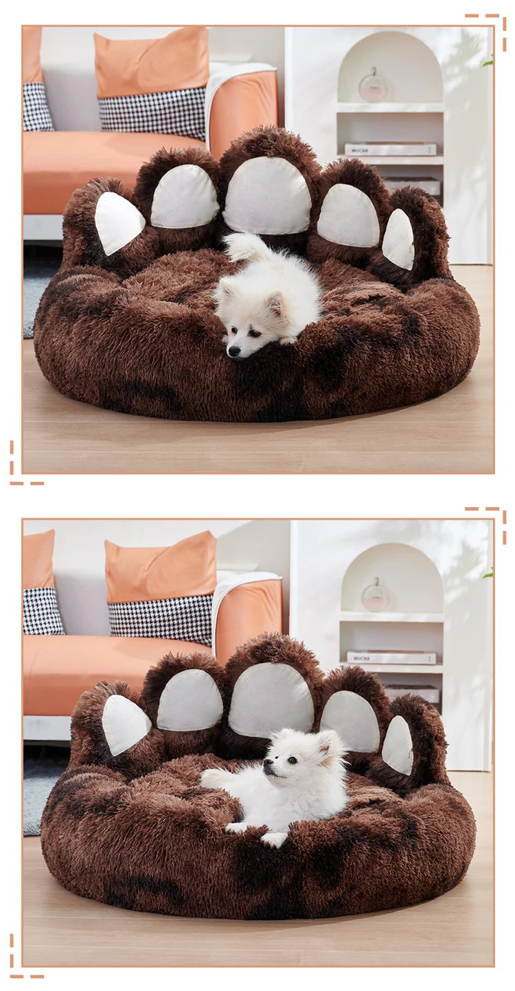 Giant Paw Plush Pet Bed
