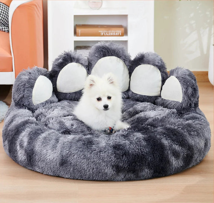 Giant Paw Plush Pet Bed