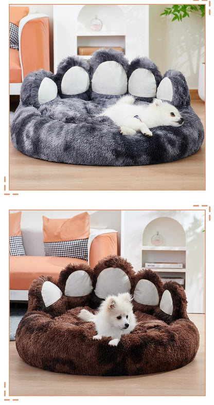 Giant Paw Plush Pet Bed