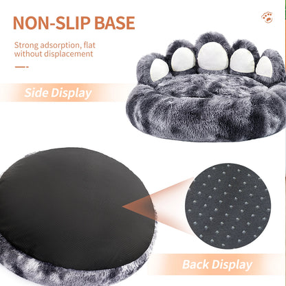 Giant Paw Plush Pet Bed